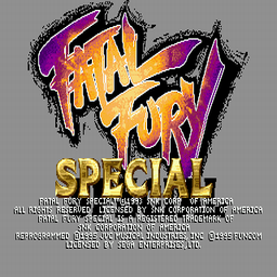 Fatal Fury Special (U) Title Screen
